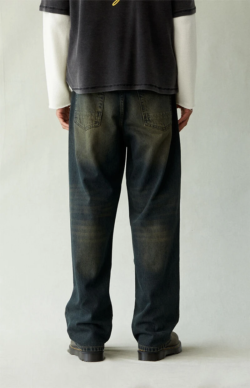 Pacsun Dylan Baggy Jeans Dark Blue Tint
