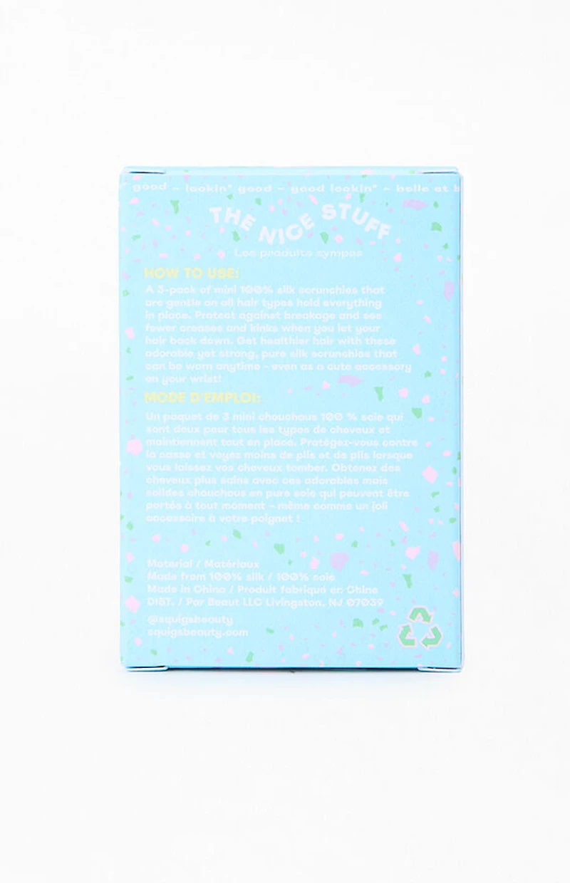 SQUIGS Mini Silk Scrunchies