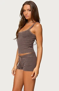 Edikted Lillian Striped Knit Tank Top