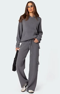 Edikted Wynter Knit Cargo Pants