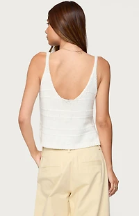 Edikted Mikinley Split Front Knit Tank Top