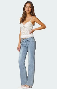 Edikted Torin Sheer Lace Tank Top