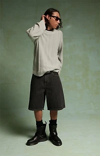 FIELD OF STUDY by Pacsun Ronnie Black Baggy Denim Shorts