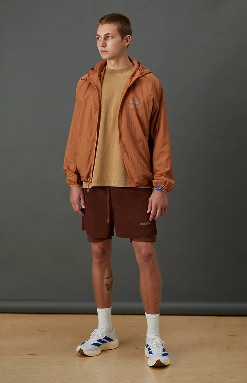 A.R.C. Active Burnt Orange Ripstop Running Shorts