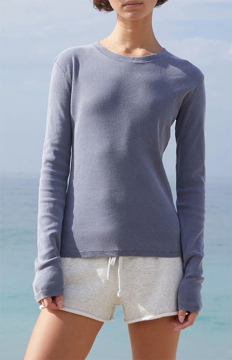 John Galt Dark Gray Ainsley Long Sleeve Top