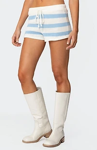 Edikted Amaris Striped Knit Shorts