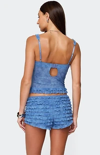 Edikted Shailee Ruffled Bra Top