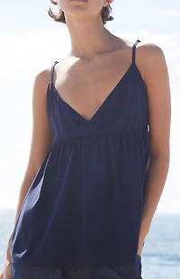 John Galt Blue Edith Tank Top