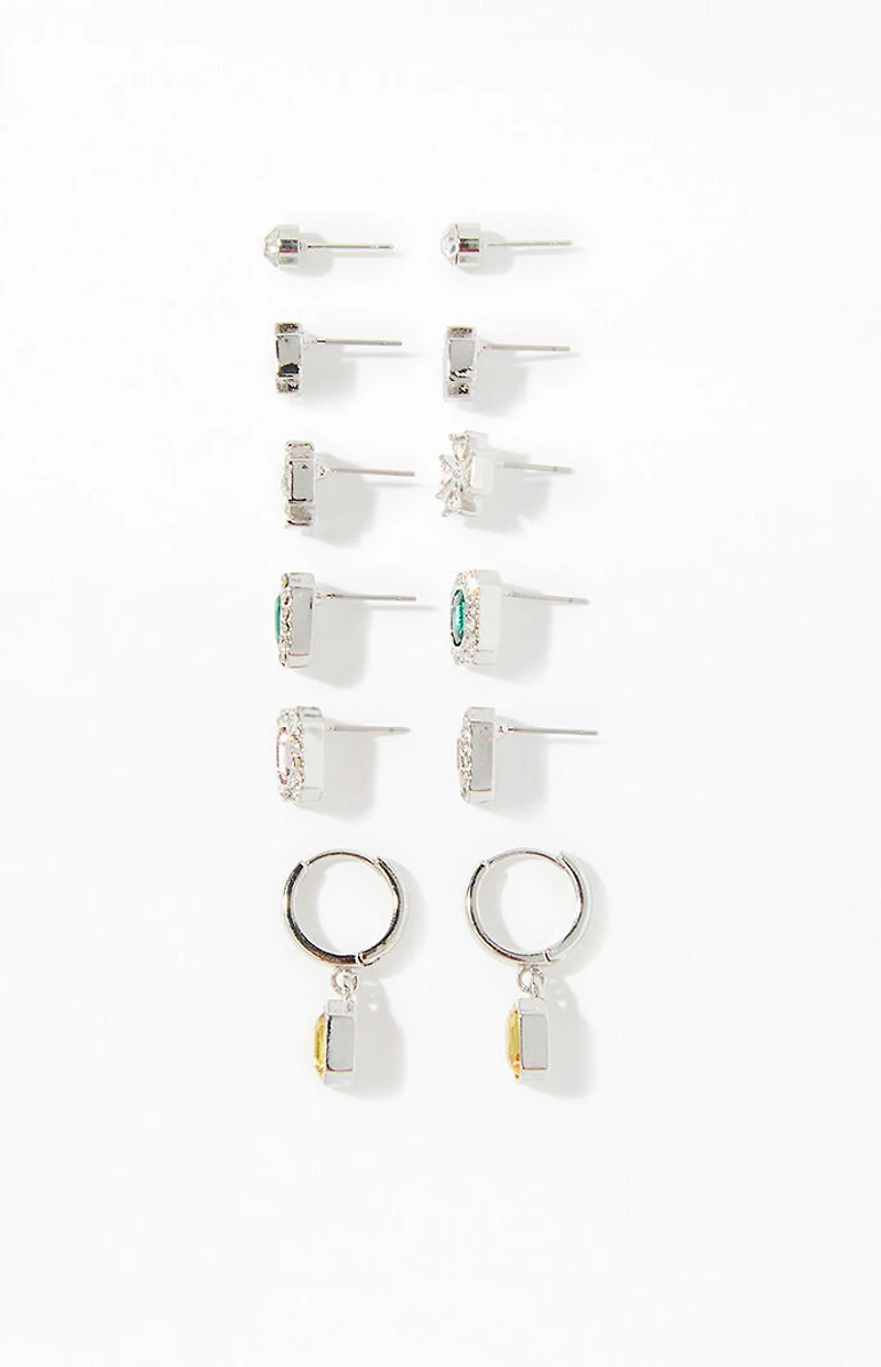 Pacsun 6 Pack Gemstone Earrings