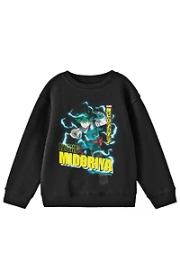 Kids My Hero Academia Izuku Midoriya Crew Neck Sweatshirt