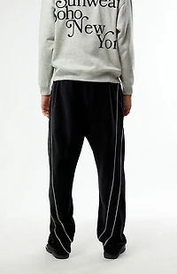 Pacsun Black Piping Track Sweatpants