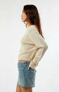 Levi's Medium Blue Superlow Denim Mini Skirt