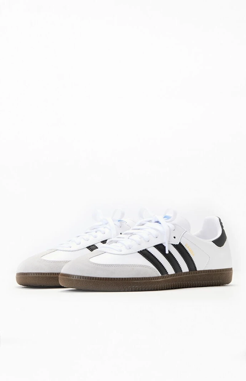 adidas Kids White & Black Samba Shoes