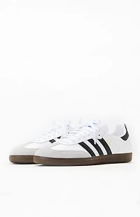 adidas Kids White & Black Samba Shoes