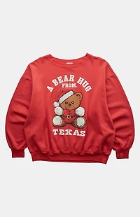 PS VINTAGE '90s Bear Hug From Texas Crew Neck Sweatshirt