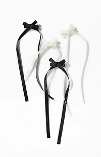 LA Hearts 4 Pack Mini Bow Clips
