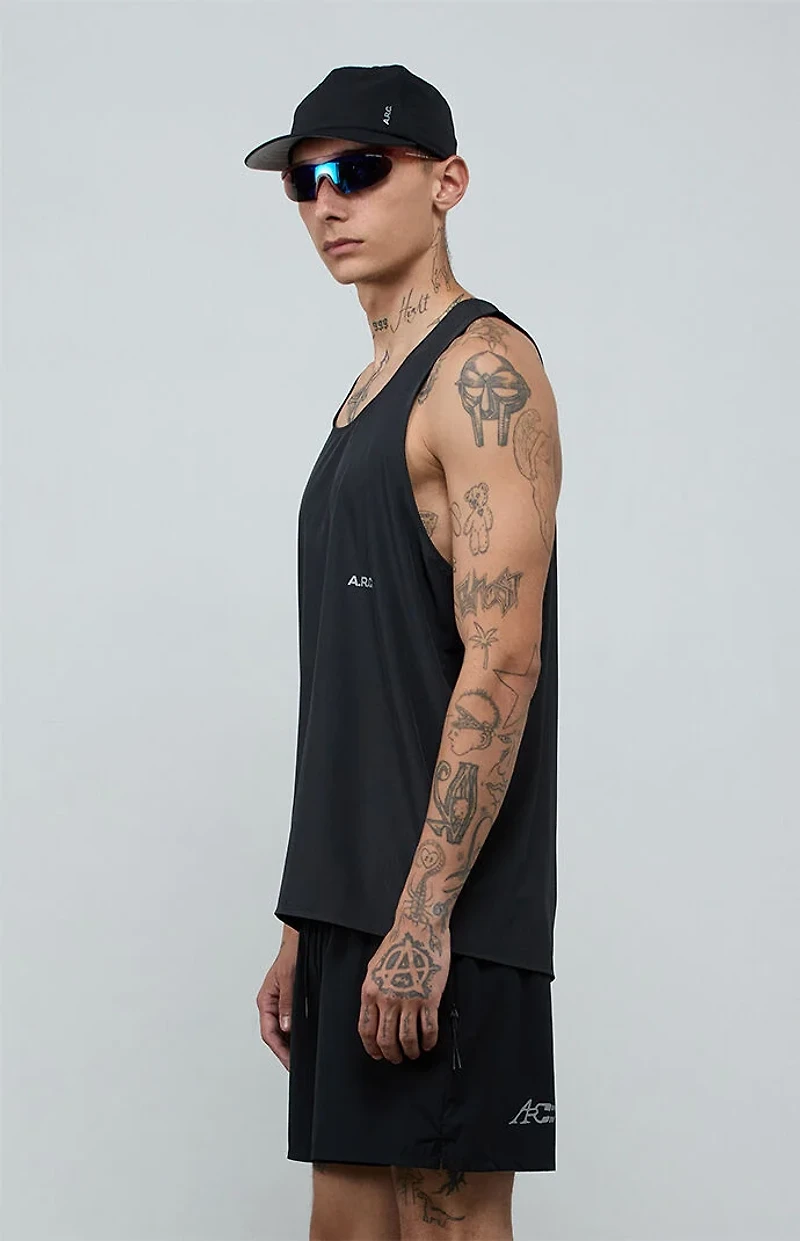 A.R.C. Black Active Perforated Tank Top