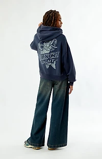 BUSCH LIGHT Bass Camo Zip Up Cropped Hoodie