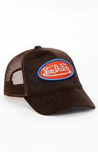 Von Dutch Hollywood Velvet Trucker Hat