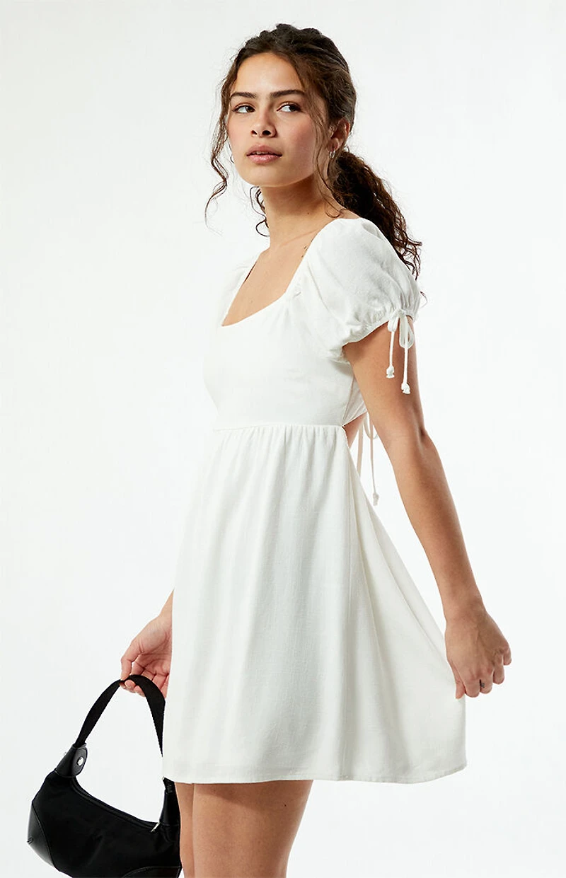 Your Favorite Open Back Babydoll Mini Dress
