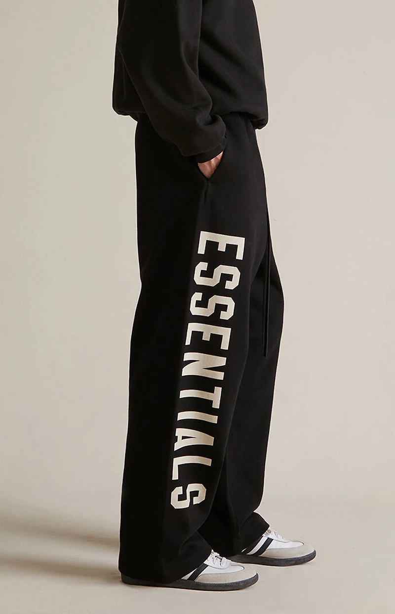 Fear of God ESSENTIALS Black Fleece Relaxed Sweatpants