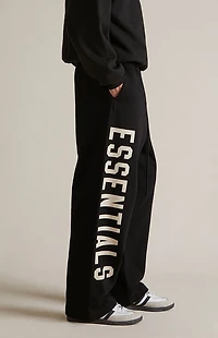Fear of God ESSENTIALS Black Fleece Relaxed Sweatpants