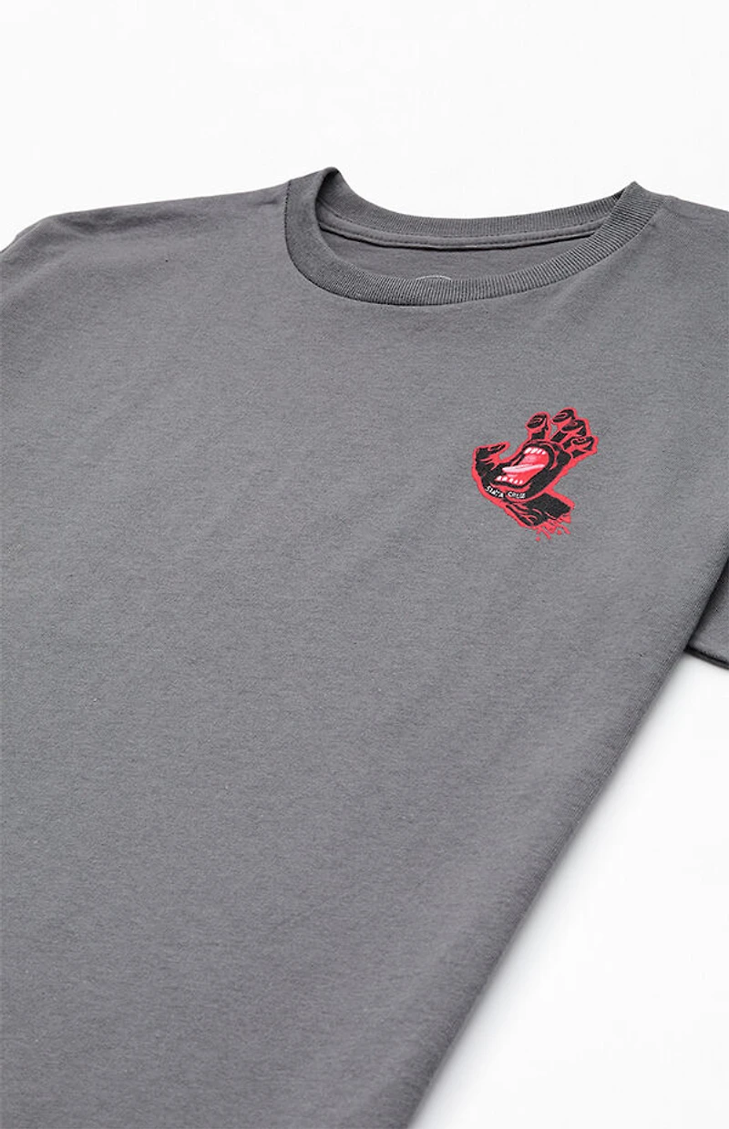 Santa Cruz Kids Charcoal Screaming Hand T-Shirt