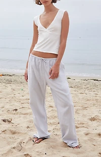 John Galt White Amara Tank Top