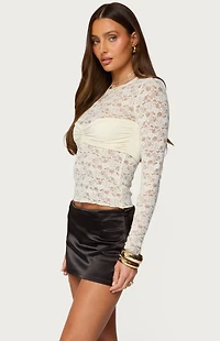 Edikted Rosette Bandeau Sheer Lac