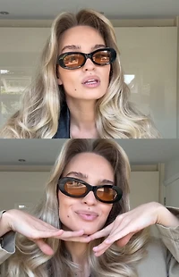 INDY Sunglasses SoHo Caramel Oval Sunglasses