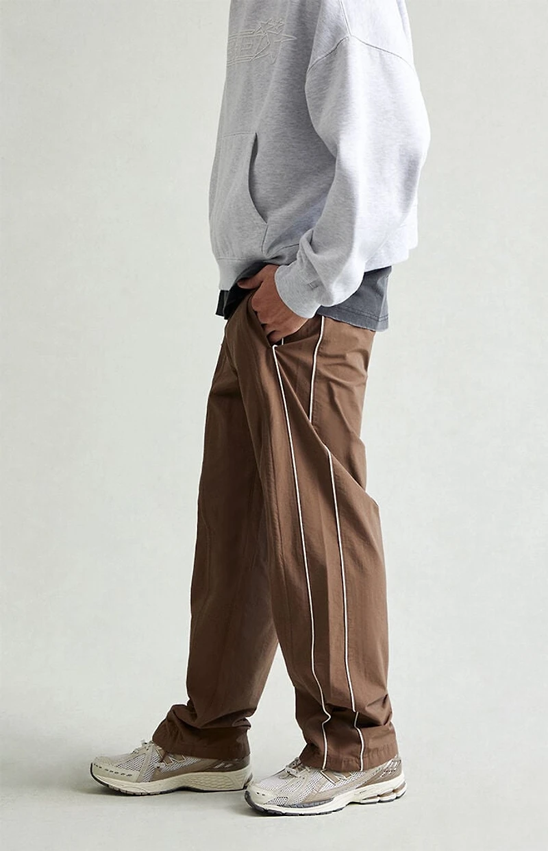 Pacsun Brown Bolton Baggy Track Pants