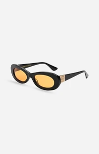 INDY Sunglasses SoHo Caramel Oval Sunglasses