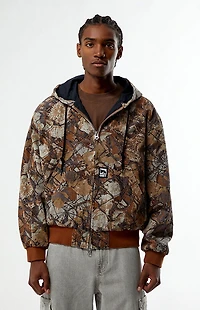 Obey Camo Glen Hooded Zip Up Jacket