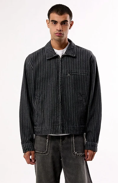 Pacsun Striped Nox Zip Up Jacket