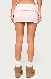 Edikted Cello Foldover Mini Skirt