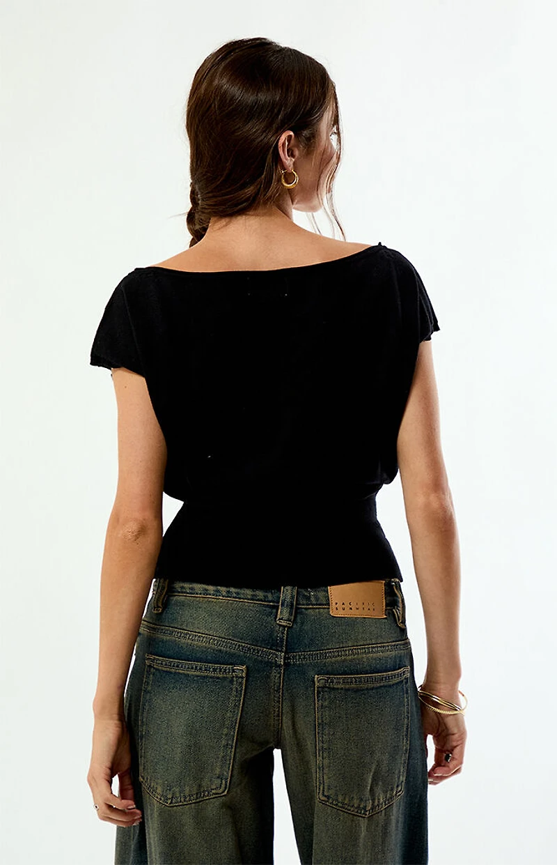 Your Favorite Eva Short Sleeve Sweater T-Shirt