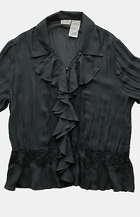 PS VINTAGE 2000s Blouse V-Neck Top