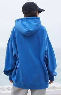 John Galt Blue Christy Oversized Hoodie