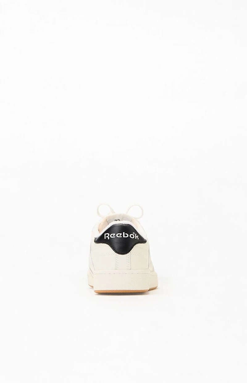 Reebok Off White & Black Club C 85 Vintage Shoes