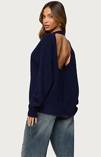 Edikted Ximenia Cutout Back Sweater