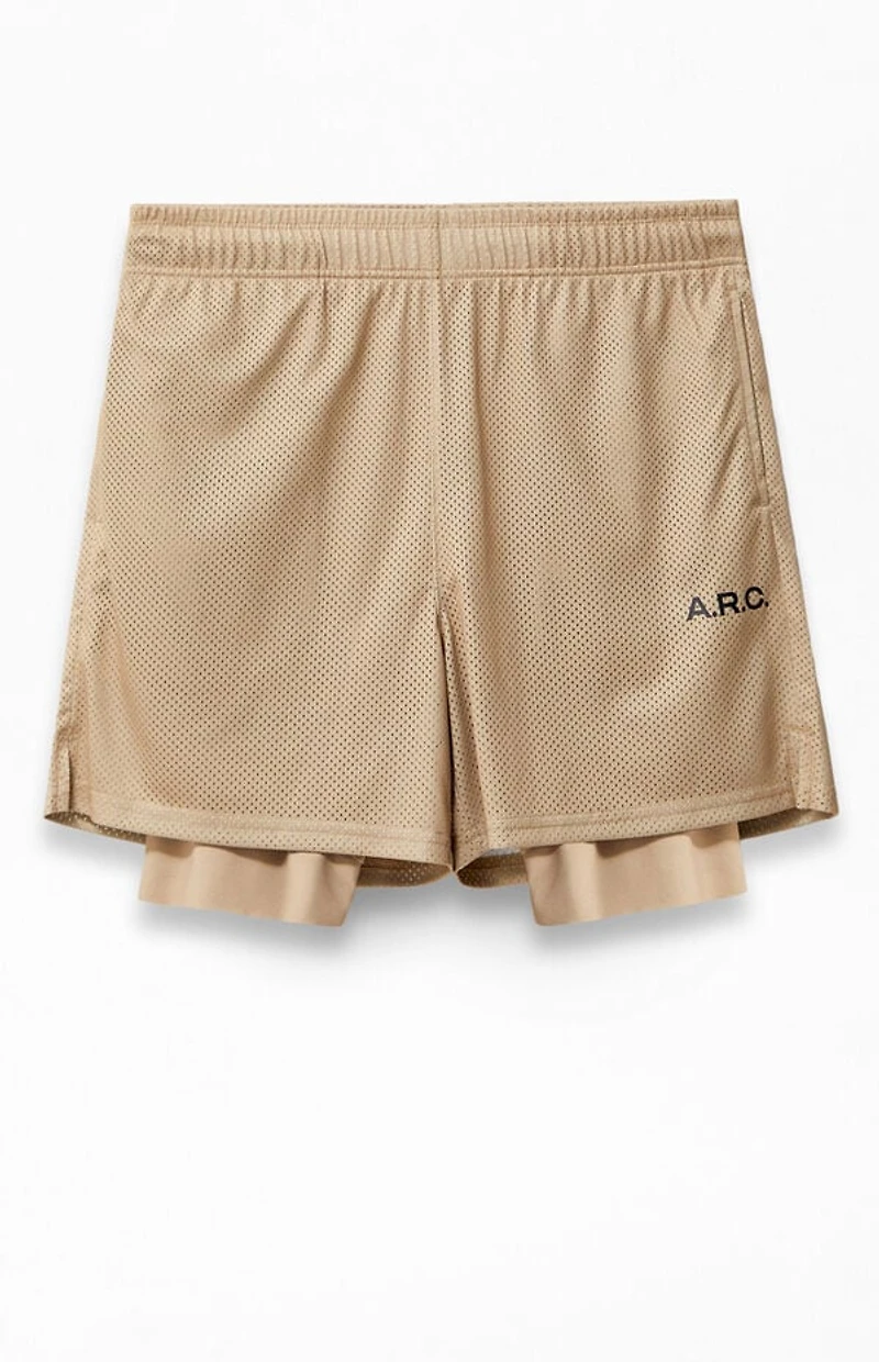 A.R.C. Active Tan Mesh 2 1 Shorts