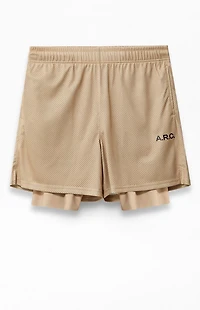 A.R.C. Active Tan Mesh 2 1 Shorts