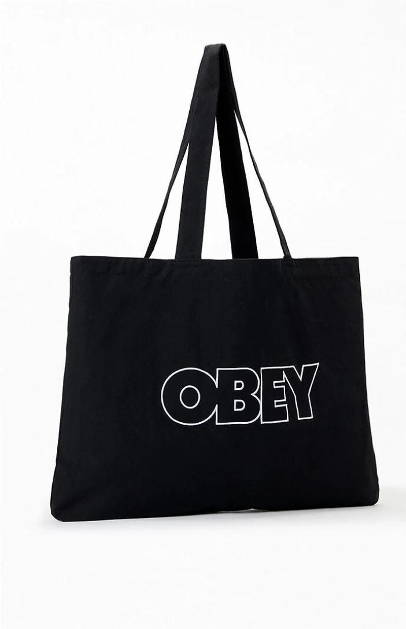 Obey Outline Canvas Tote Bag