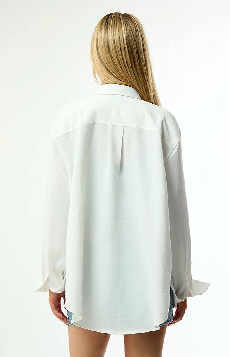 Your Favorite Naomi Long Sleeve Button Down Cover-Up Shirt