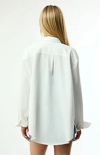 Your Favorite Naomi Long Sleeve Button Down Cover-Up Shirt