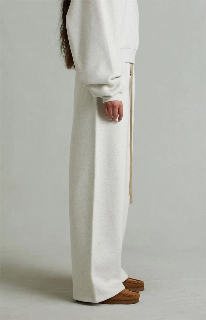 Fear of God ESSENTIALS Women's Heather Oatmeal Lounge Fleece Baggy Sweatpants