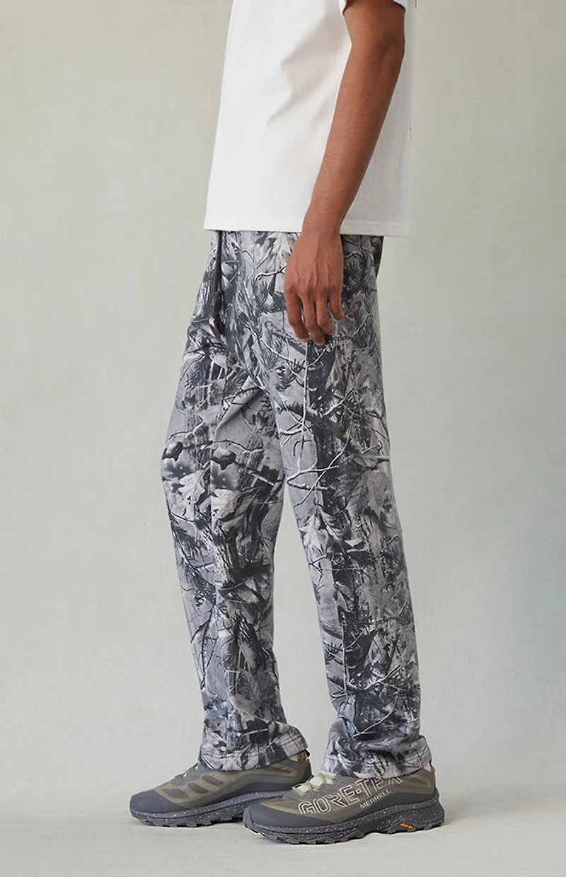 Pacsun Gray Camo Straight Leg Sweatpants