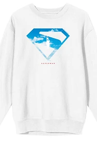 Superman 2025 Look Up Crew Neck Sweatshirt