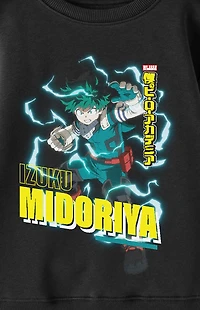 Kids My Hero Academia Izuku Midoriya Crew Neck Sweatshirt