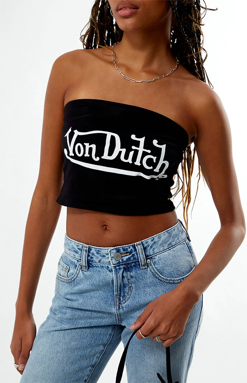 Von Dutch Logo Tube Top